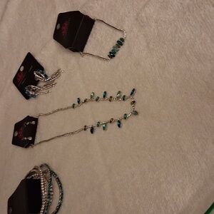 Paparazzi Teal And Silver Set